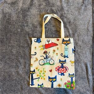 Out of Print Pete the Cat Kids Book Tote - Multicolored